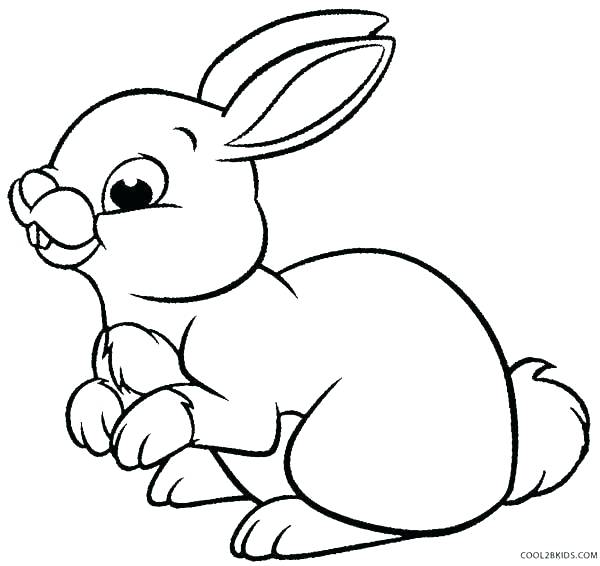 600x566 Running Rabbit Coloring Pages