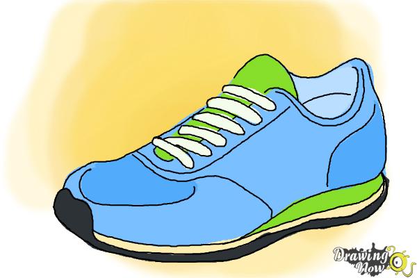 600x400 How To Draw Running Shoes