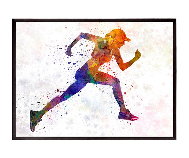 794x664 Woman Runner Jogger Running In Silhouette In To Etsy