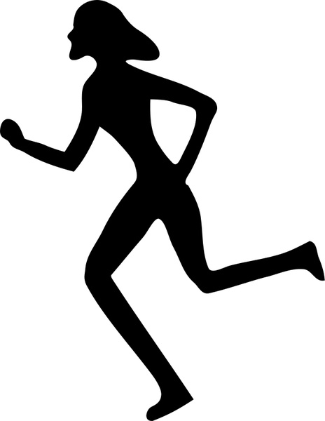 464x600 Woman Running Free Vector In Open Office Drawing