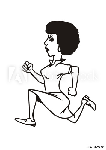 354x500 Running Woman