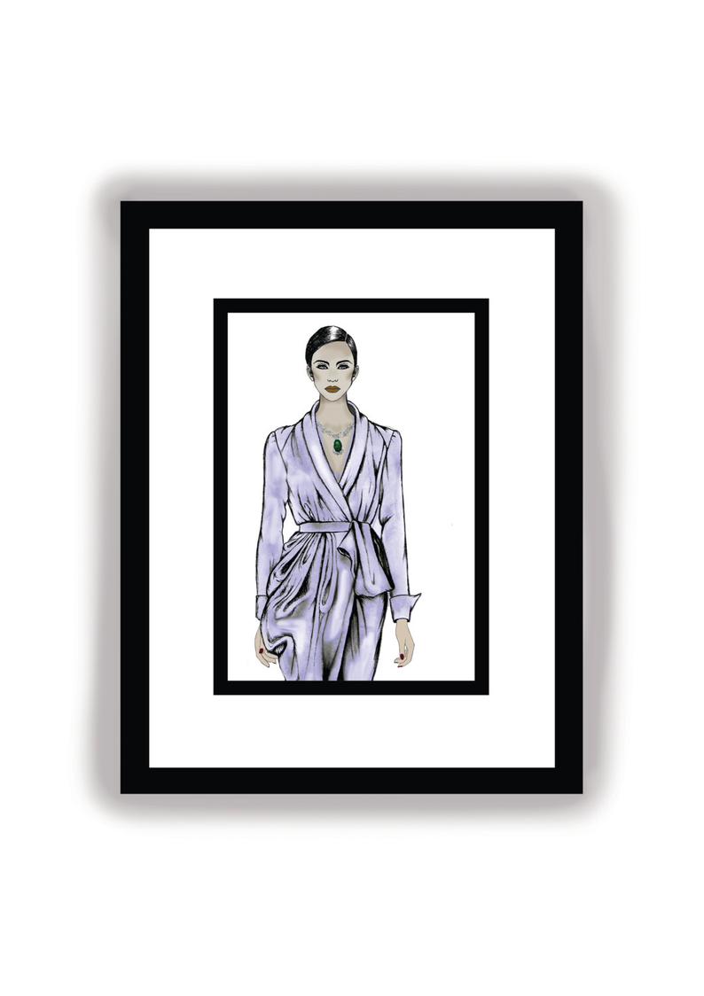 794x1124 Silk Kimono Ralph Russo Fashion Illustration Couture Etsy