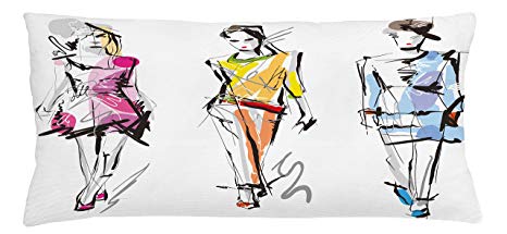 466x215 Ambesonne Teen Room Throw Pillow Cushion Cover