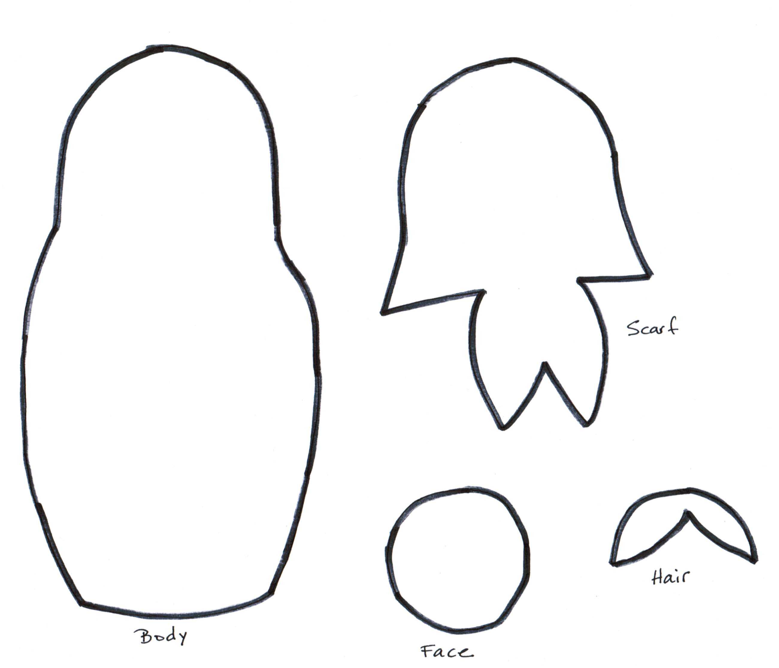 2601x2230 Matryoshka Doll Coloring