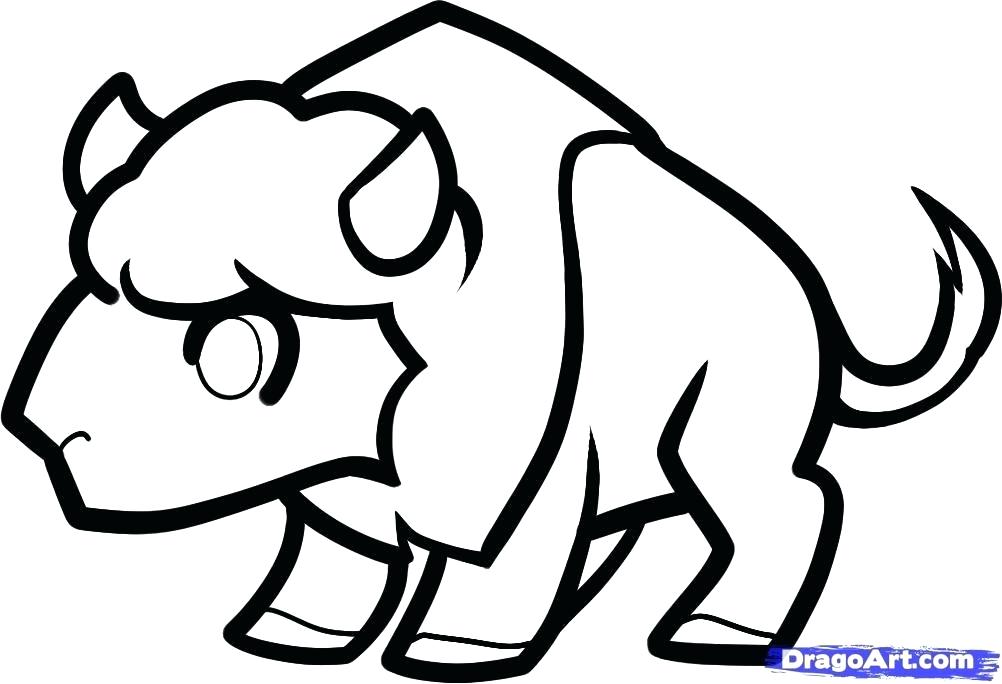 1002x684 buffalo drawing buffalo drawing cartoon
