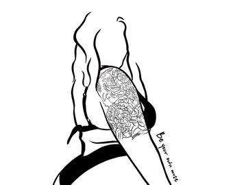 340x270 Moon Drawing Etsy