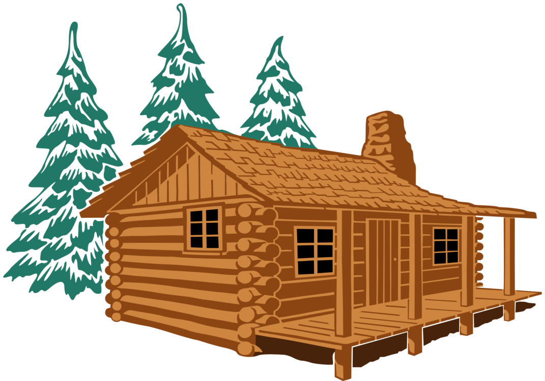 1071x750 Rustic Cabin Clipart