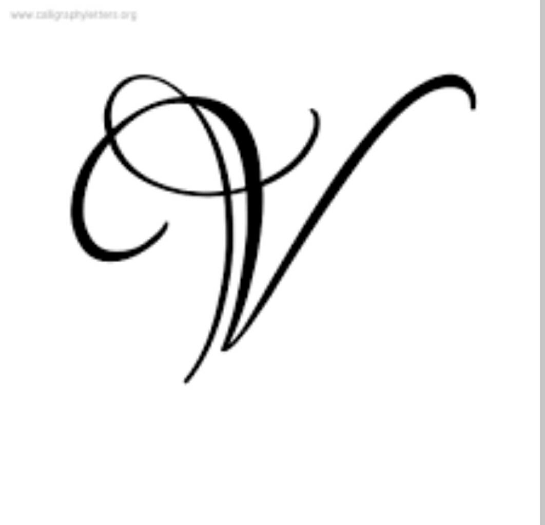 1062x1023 v letter calligraphy alphabet drawing, monogram alphabet