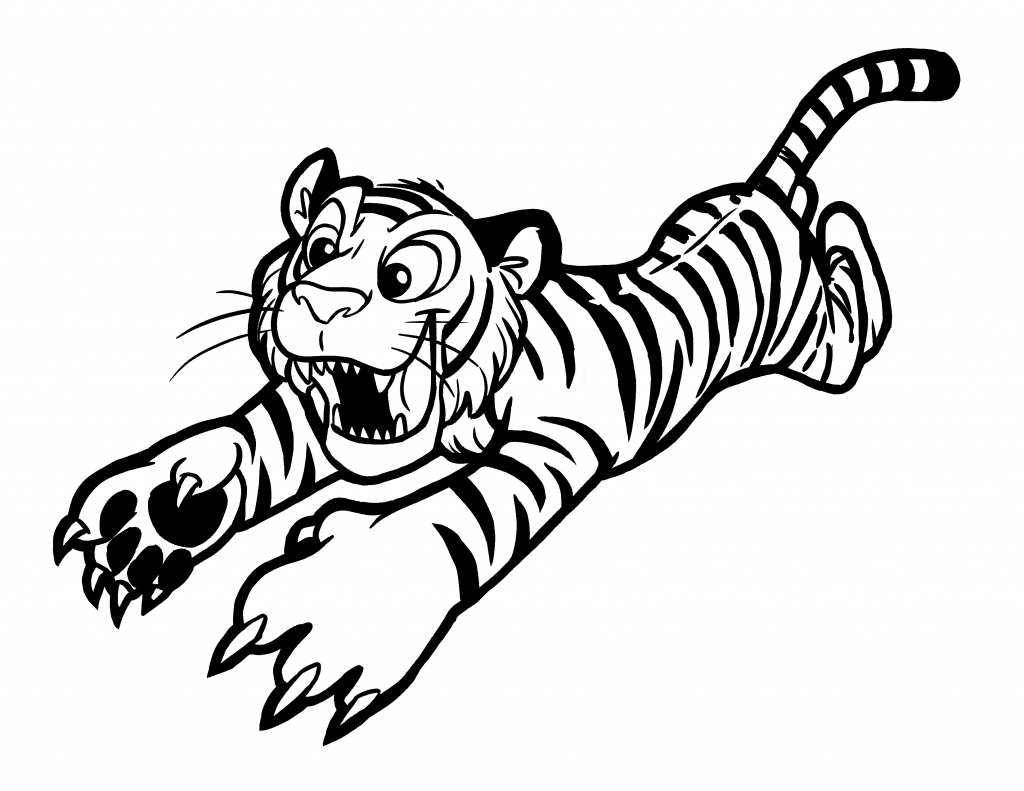 1024x791 Sabertooth Tiger Colouring Pages Gekimoe Cartoon Drawings