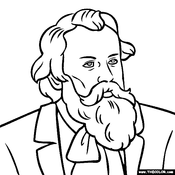 560x560 Johannes Brahms Coloring Page