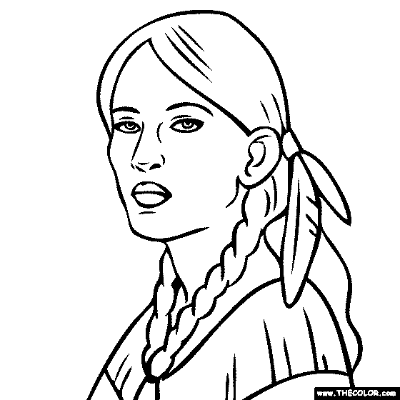 Sacagawea Drawing Free download on ClipArtMag