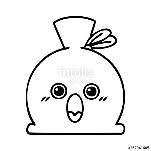 500x500 Line Drawing Cartoon Sack Stock Image And Royalty Free Vector