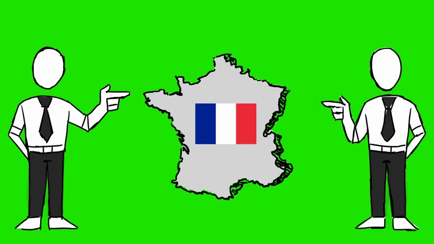 852x480 Hand Draw Paris Stock Video Footage