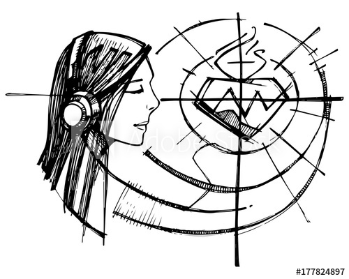 500x400 Woman Listening Jesus Sacred Heart