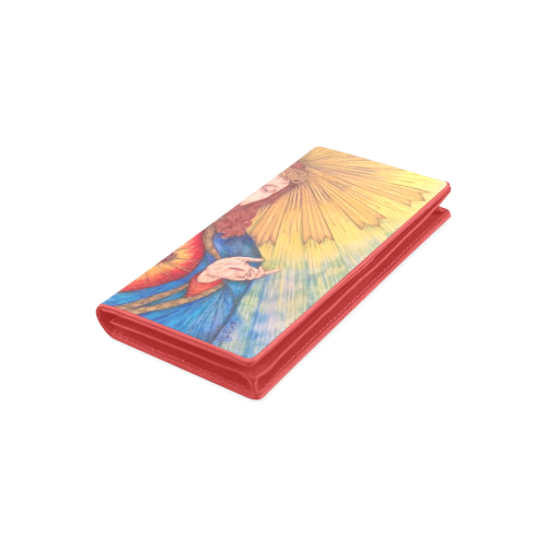 500x500 Sacred Heart Of Jesus Christ Drawing Women's Leather Wallet