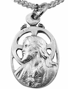 228x300 Scapular Sacred Heart Of Jesus Medal Pendant New From Creed Sku