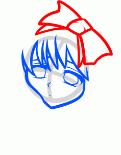237x302 How To Draw A Sad Face, Sad Anime Face, Step