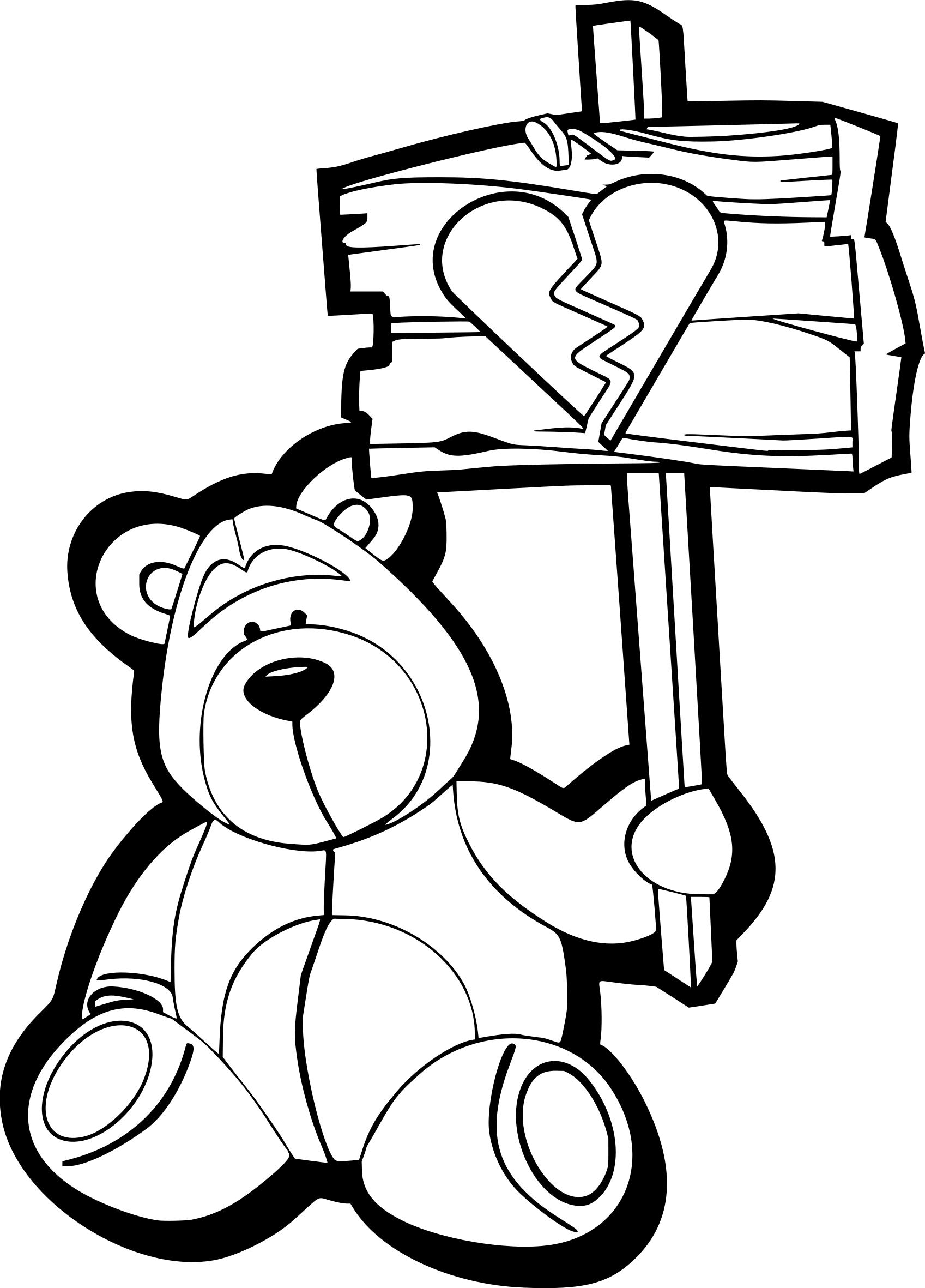 1697x2362 Sad Bear Clipart
