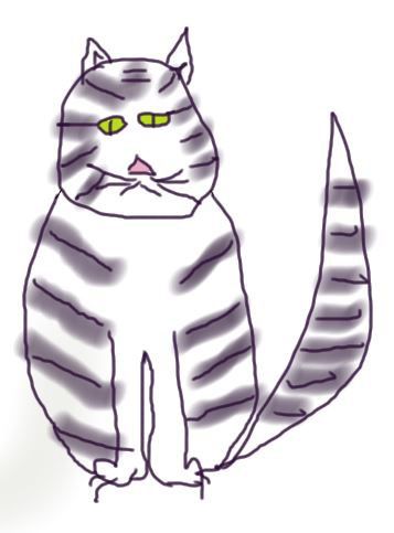 357x483 sad cat sketches sad cat, cats, sad