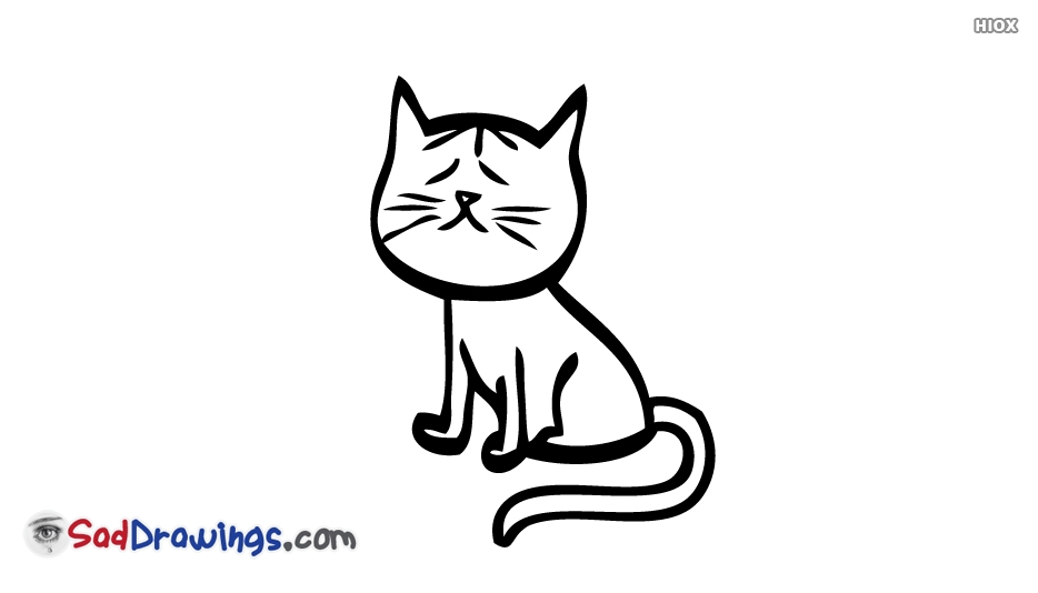934x534 Sad Cat Drawings Images, Pictures