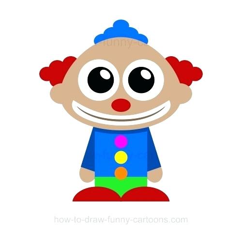 500x483 Drawing Of Clowns