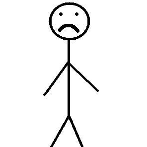 296x296 Sad Stick Figure Clipart Impressive Ideas