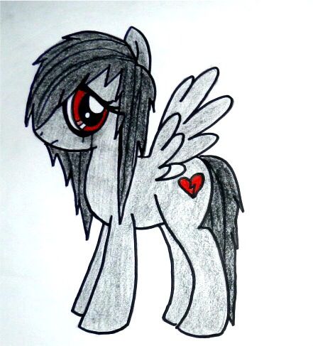 441x487 Sad Emo 'my Little Pony' Unicorn Anime Unicorn Drawing, Emo