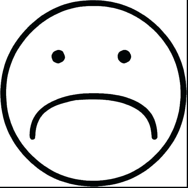 615x614 Sad Face Coloring