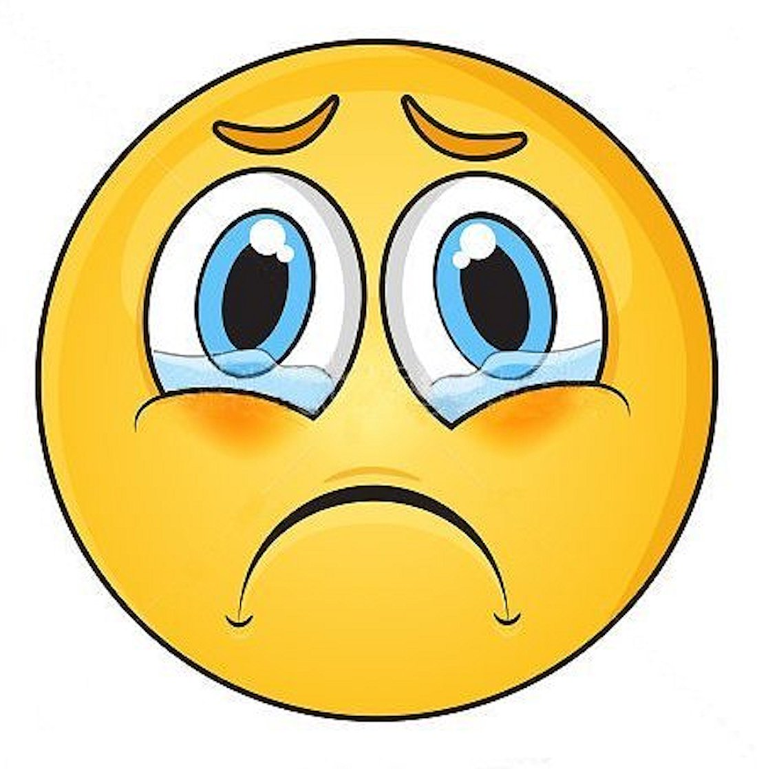 1100x1117 Were Sad Face Filehd Stock Illustration Sad Face Drawing