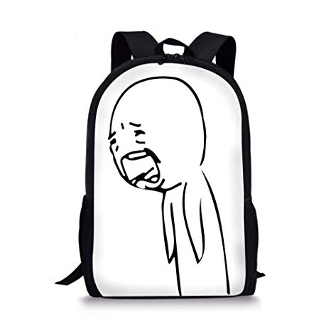 466x466 Iprint School Bags Humor Decor,sad Guy Upset Crying