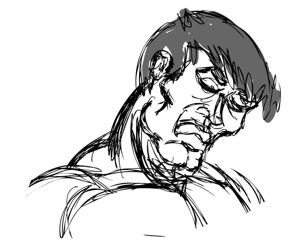 981x815 Sad Guy Drawing