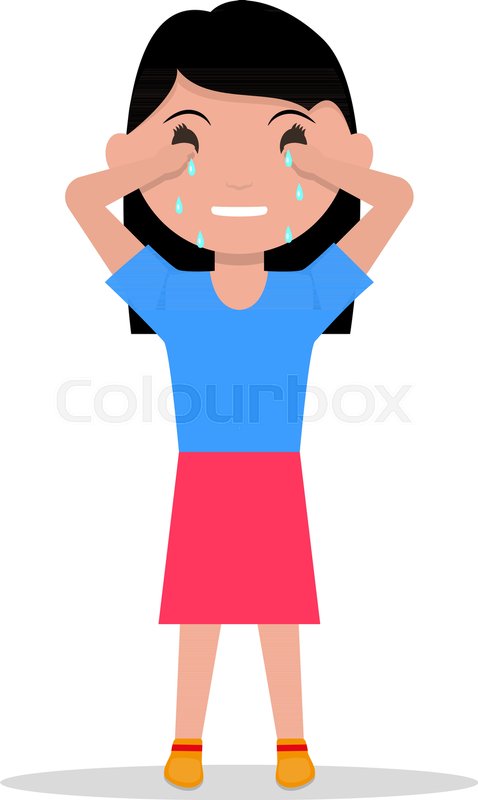 478x800 Vector Illustration Cartoon Sad Little Stock Vector Colourbox