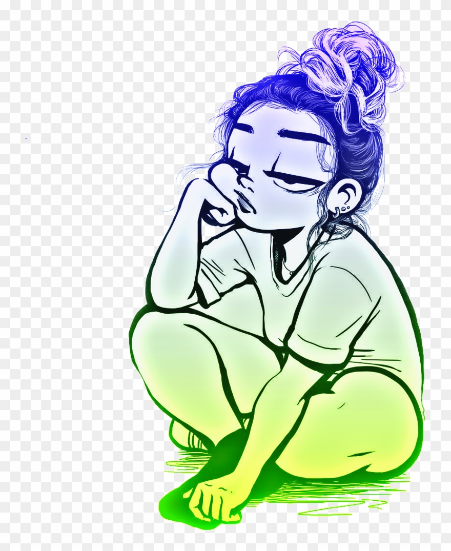 880x1075 Girl Sadgirl Girls Cartoon Freetoedit