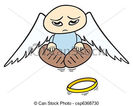 450x361 Sad Angel Little Sad Angel With Broken Halo On The Ground