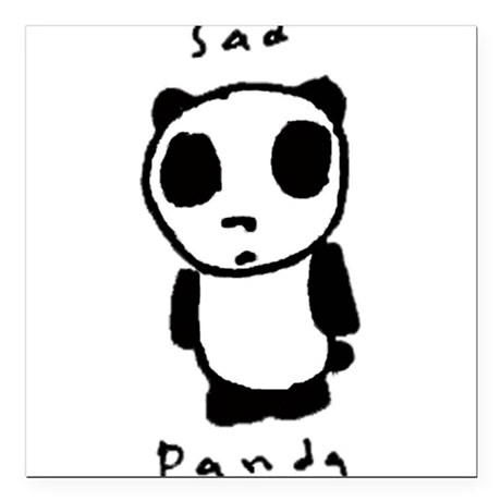 460x460 Sad Panda Car Magnets