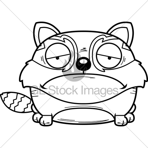 500x500 Cartoon Sad Red Panda Gl Stock Images