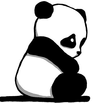 360x360 Sad Panda, Drawing Lightweight Hoodie