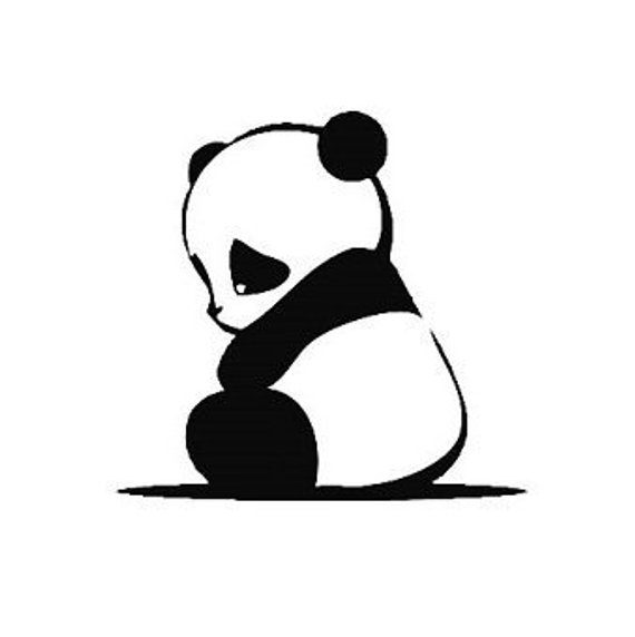 570x572 cute sad panda decal sad panda window decal sad panda etsy