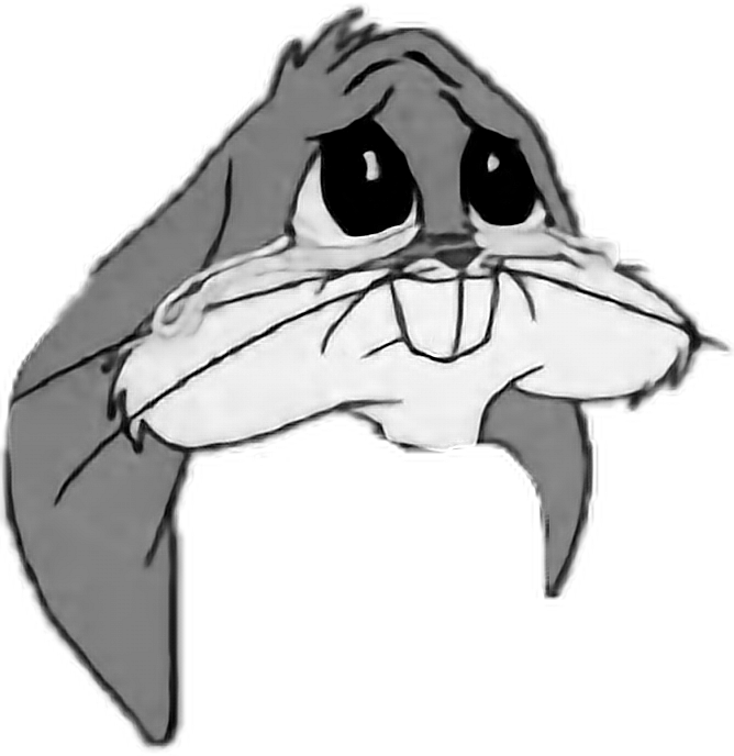 668x688 Drawing Bunnies Sad Transparent Png Clipart Free Download