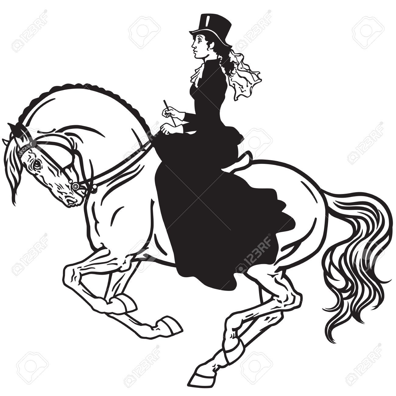 1300x1300 stock vector horse vector horses, running horses, side saddle