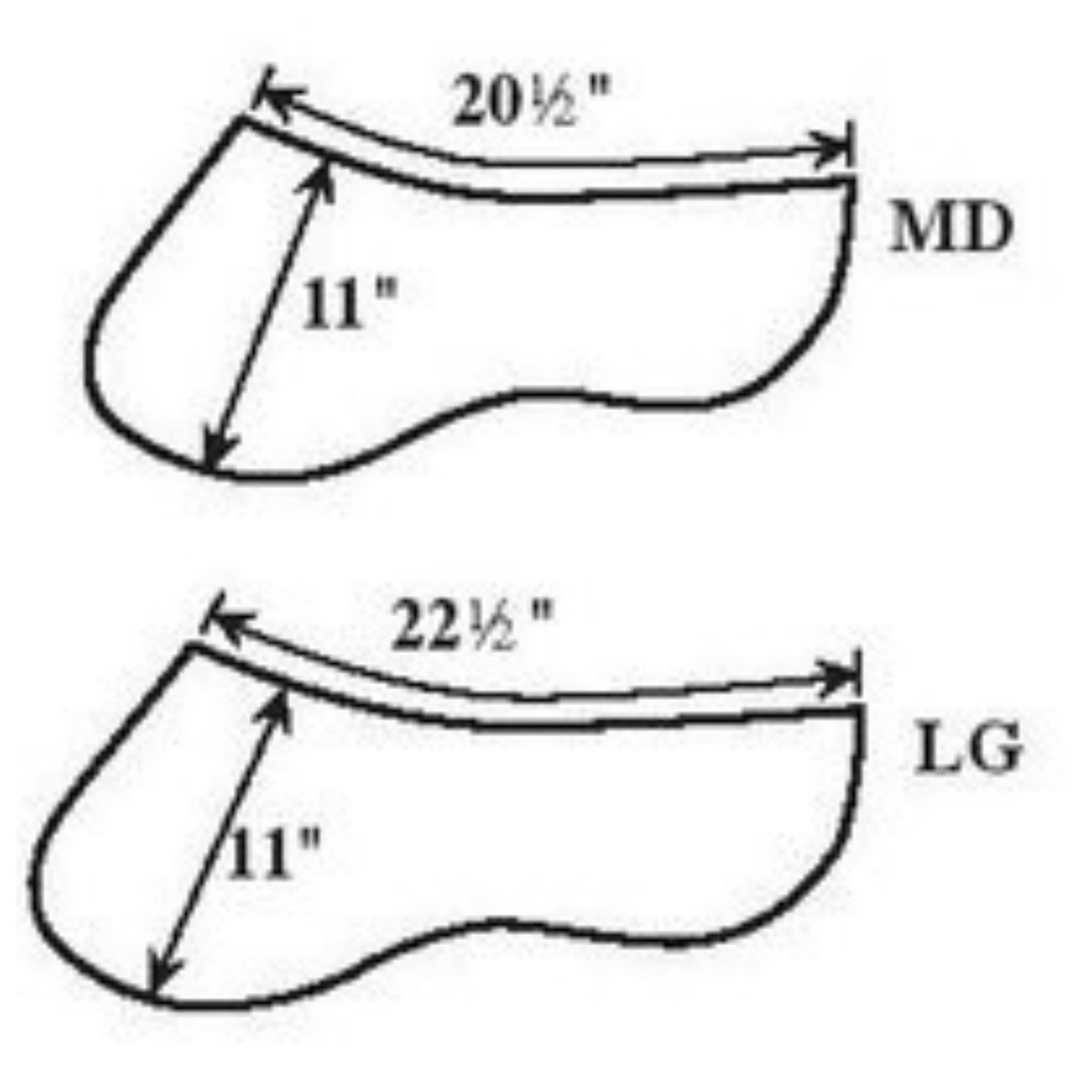 1024x1024 Tan Beige Tartan Check Fleece Horse Half Saddle Pad Handcrafted