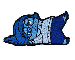 300x240 Disney Pixar Inside Out Sadness Embroidered Iron On Patch, Sad