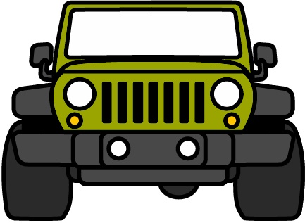 433x317 Jeep Clipart Front