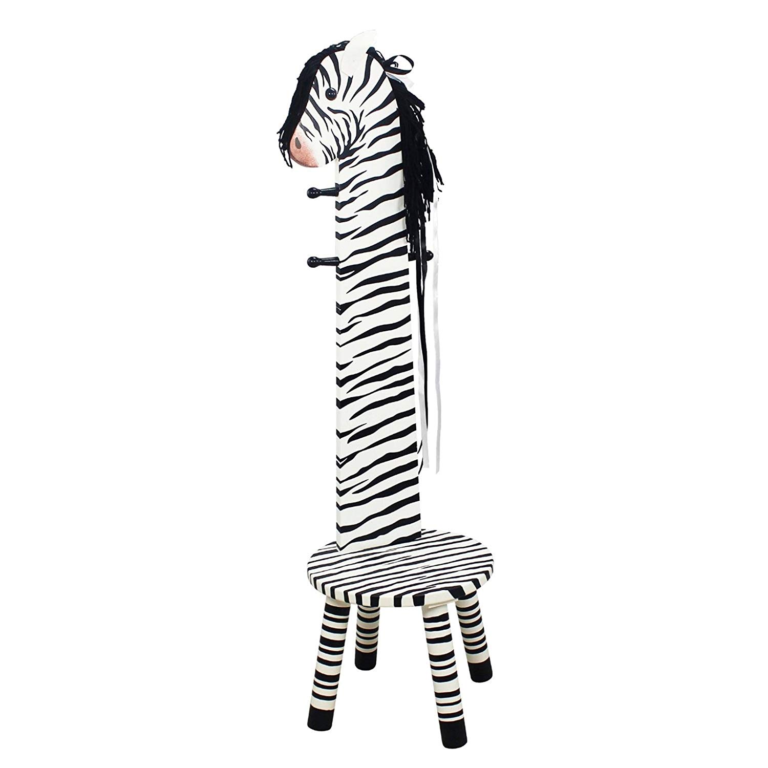1500x1500 Teamson W Safari Stool With Coat Rack,zebra Baby