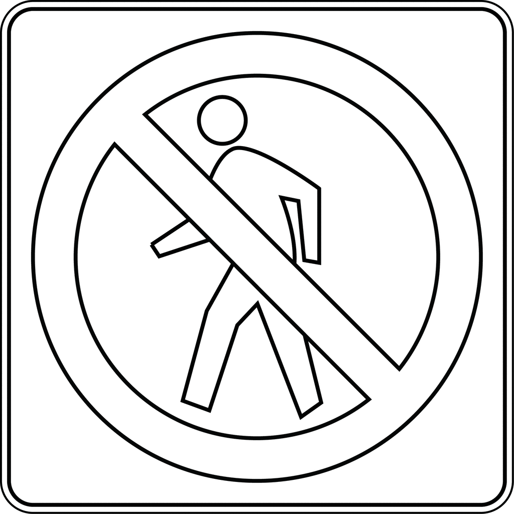 1024x1024 Safety Drawing Pedestrian Safety For Free Download
