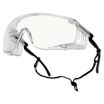 400x400 Sim Supply Override Safety Glasses, Clear Poly Anti Foganti