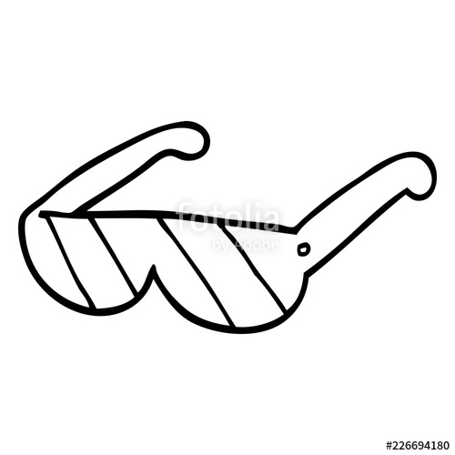 500x500 Line Drawing Cartoon Safety Glasses Stock Image And Royalty Free
