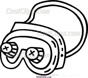 300x266 Safety Goggles Vector Clip Art