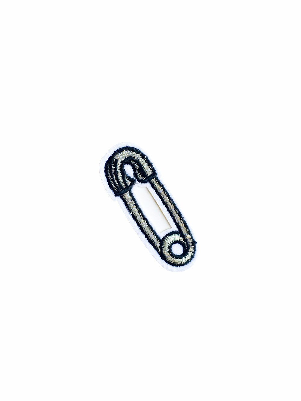 1000x1333 Silver Safety Pin Iron On Patch Rad Girl