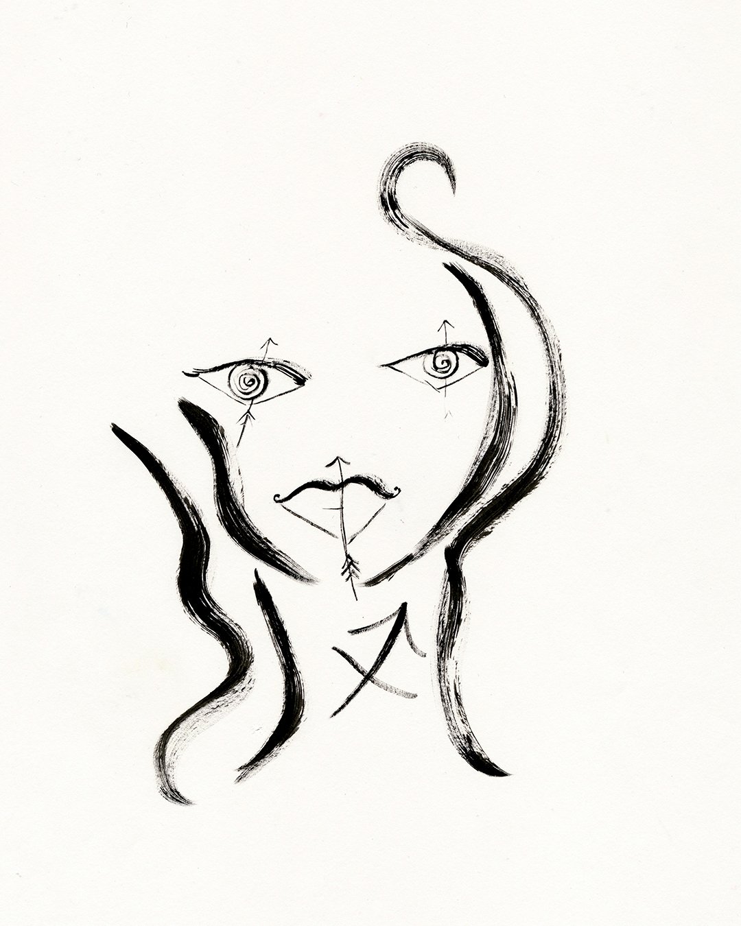 1080x1350 sagittarius original drawing charmaine olivia